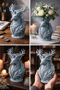 Frost Stag Vase – Guardian of the Winter Woods