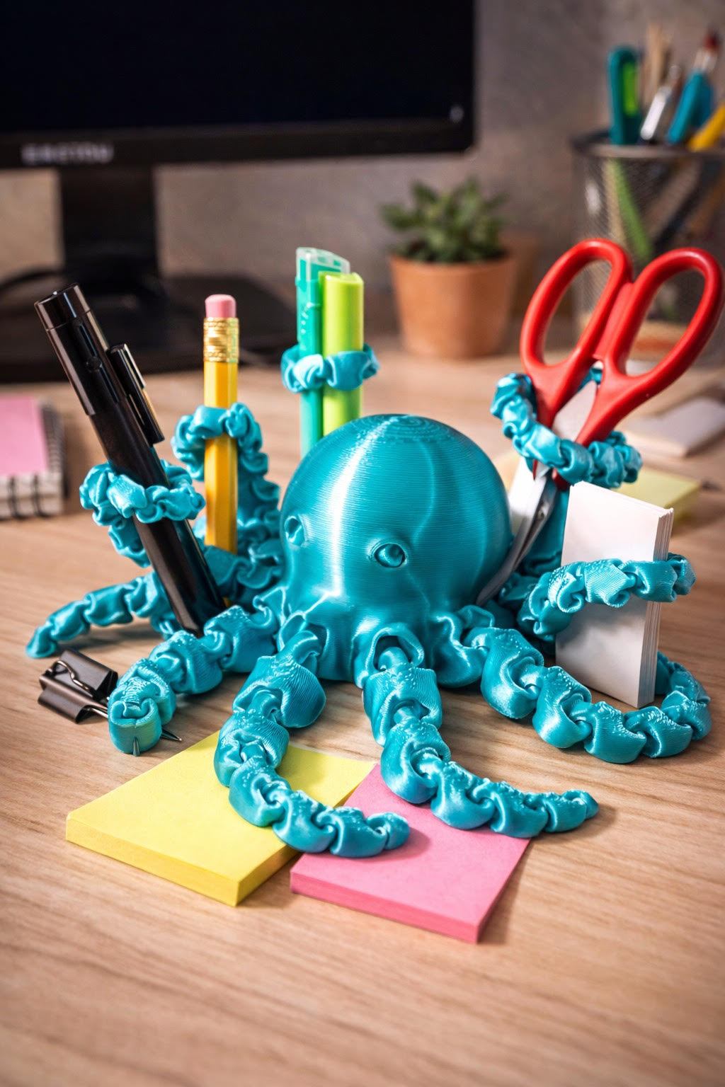 Octopus and lizard set