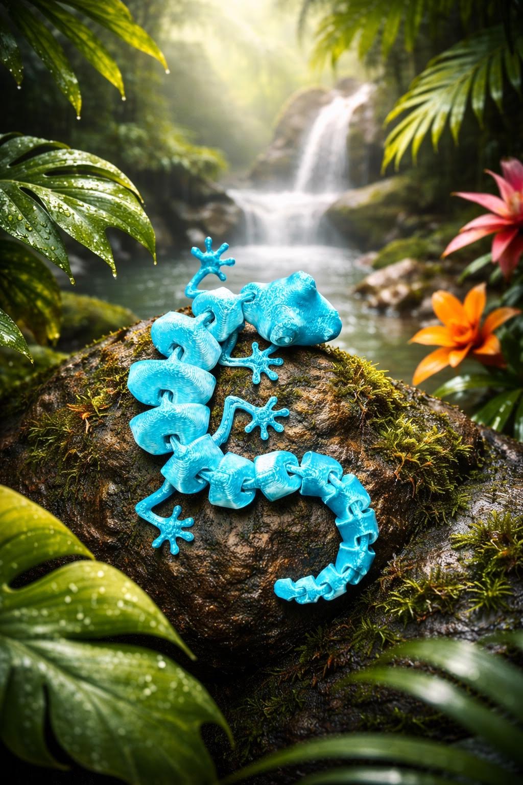 Octopus and lizard set